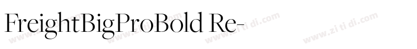 FreightBigProBold Re字体转换
